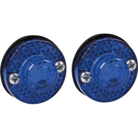 Coppia luci decorative - 1 Led - 24V - Blu (1/4)