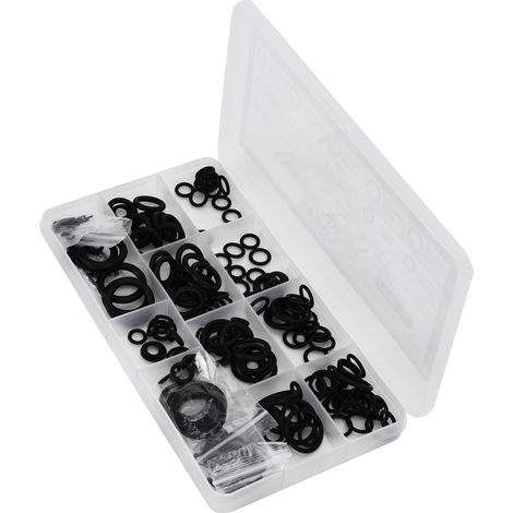 Kit d'assortiment de 270 joints toriques en nitrile pour tuyaux et accessoires de plomberie pneumatique. (1/5)