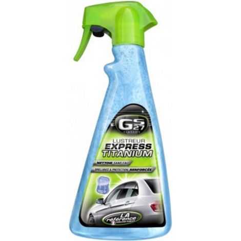 Lustreur Express Titanium 500ml – Nettoyage sans eau – Résultat impeccable – Préserve l'environnement – Pour voiture – Gs27