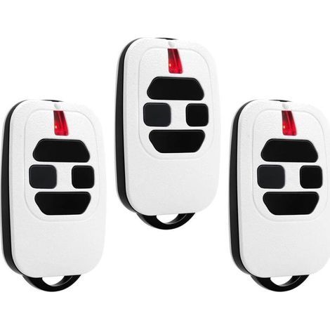 JiaJia AI-Télécommande Portail 433,92 MHz Compatible DEA GTI2/4 GT2/4 Mio TR2/4 TR2N/4N, Blanc, Lot de 3 (1/5)