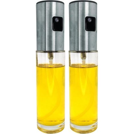 - Oil Sprayer - Kitchen Accessory - Ultra Fine Diffusion - For Air Fryers and Healthy Cooking - Transparent - 125 ml (1/5)