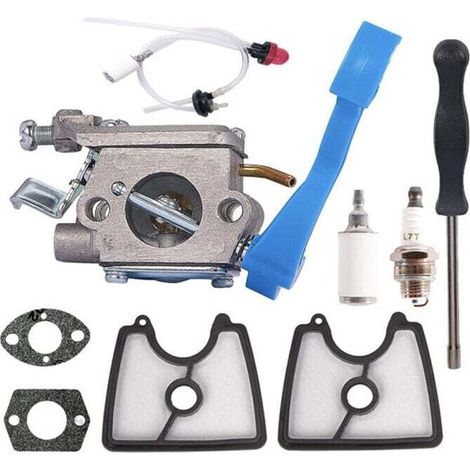 For 590460102 Carburetor Kit for Leaf Blower Accessories 125B/125BX/125BVX C1Q-W37 Carburetor Air Filter Fuel Line Kit (1/4)