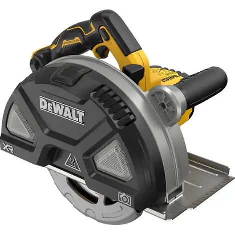 DEWALT Sega circolare XR 18V per tagliare de metallo, motore senza spazzole, lama de 184mm, batteria e caricatore non inclusi, DCS383N-XJ