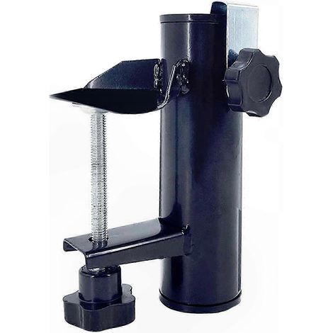 Metallener Sonnenschirmständer für Balkon und Terrasse, robuste Klemme geeignet für Stangen bis zu 3,8 cm, stabile Befestigung für Hof und Garten. (1/5)