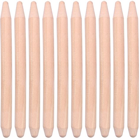 Stick Double pour Élevage de Reines, Composé de Bois Naturel (12 cm) – Équipement Apicole Professionnel (Lot de 10)