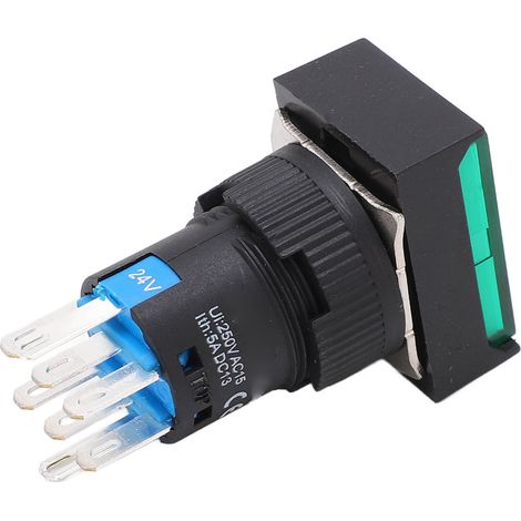 Lot de 25 boutons-poussoirs lumineux de réinitialisation pour équipements industriels, 24 V CA/CC, 5 A (1/5)