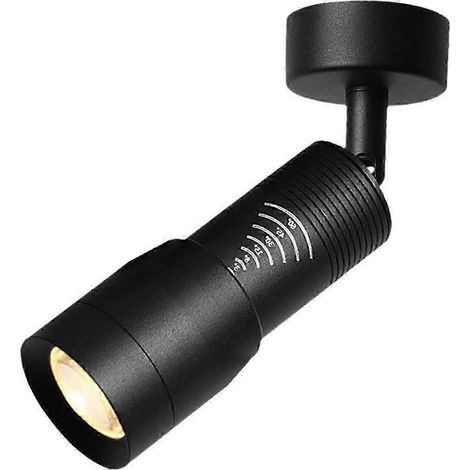 Projecteur de plafond 7 W à angle de faisceau étroit réglable de 10 à 60°, 3000 K, avec fonction zoom. (1/5)