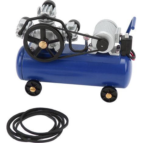 Mini Compresseur d'Air Décoratif pour Voiture RC Crawler 1/10 SCX10 - Accessoire Simulation Bleu (1/5)