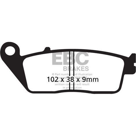 EBC SFAC142 Carbon-Bremsbeläge für Roller (Satz für 1 Bremsscheibe)