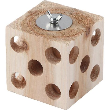 Bloc de bois à mâcher pour perroquets, inséparables, calopsittes et perruches ondulées (8 pièces) (1/3)