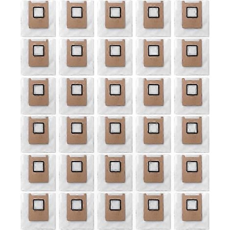 30 Staubbeutel für Saugroboter, Ersatzteile für die Modelle E25 und E28, Wartungsset für Staubsauger (1/5)