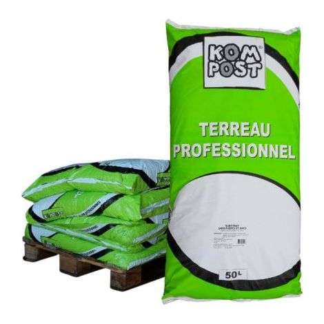 Palette de 48 sacs de 50 litres terreau spécial rempotage plantes vertes d'intérieur RACINE PRO12-48x50.