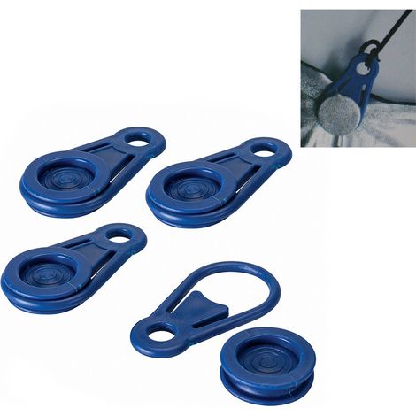 Jeu De 6 Clips De Type Pince Pour La Fixation Des Auvents Et Toiles. Ø0,44x8,3cm Benson (1/3)