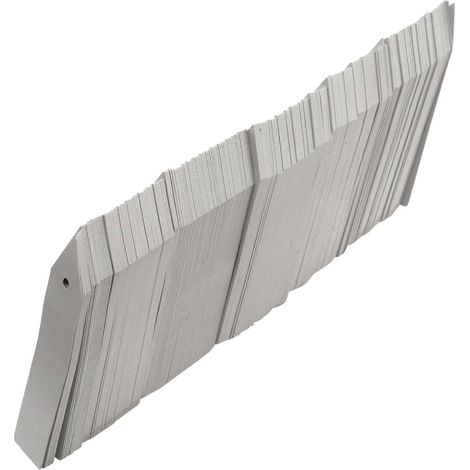 Weiße Kunststoff-Gartenetiketten, Pflanzen- und Setzlingsmarkierungen, Packung mit 500 Stück, langlebige Baumschuletiketten, Gartenzubehör zur Pflanzenkennzeichnung. (1/5)