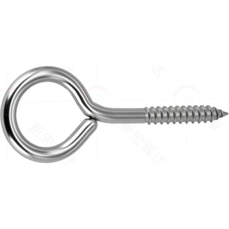 Crochet à vis - M3 - inox 304 - pour suspension et rangement (1/5)