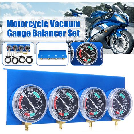 Equilibreur de Jauge de Vide Carburant pour Carburateur de Moto 4 Cylinder Tool (1/4)