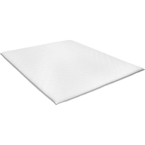 Sur-matelas 160 x 200 cm Mousse à mémoire de forme Visco 6 cm