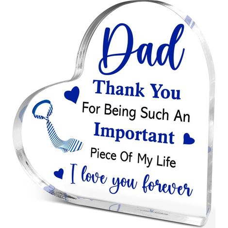 Plaque décorative cœur en acrylique effet cristal, souvenir élégant, cadeau idéal pour elle ou lui, décoration bureau（10 cm) (1/4)