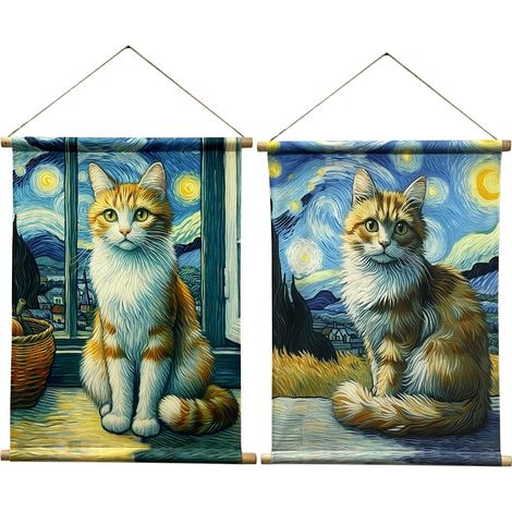 Signes Grimalt Cuadro Adorno Pared  Lienzo 2U Cuadros Azul 3x60x77cm 36389