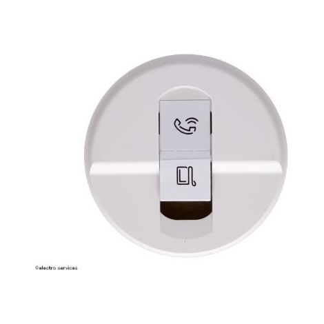 Enjoliveur prise simple RJ45 Céliane Legrand Finition: Blanc (1/4)