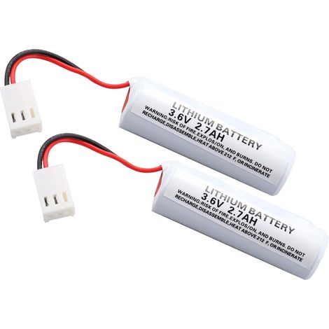 Lot de 2 batteries d'alarme BAT04 compatibles avec Batli04, D8903, LI04, MGL956439 3,6 V 2700 mAh Li-SOCl2 (1/5)