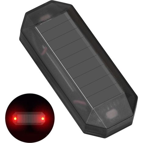 Mini feu arrière solaire LED pour voiture, moto, véhicule électrique, vélo-AquaForge (1/5)