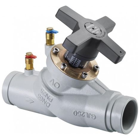 Soupape de régulation de débit OV Hydrocontrol VGC PN 25 GG DN 150, écrou à rouleaux 165,1 mm