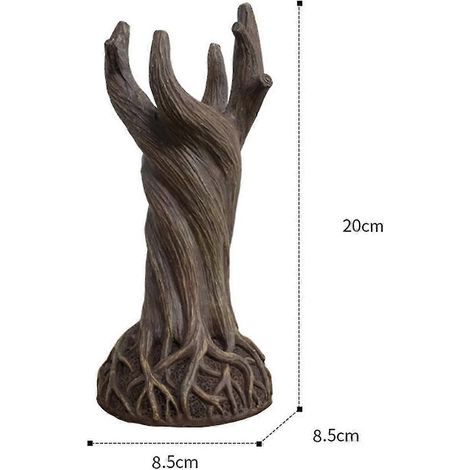 Vase Dryade, Ornement, Décoration Créative en Résine, Tronc d'Arbre, Artisanat Fait Main (1/2)