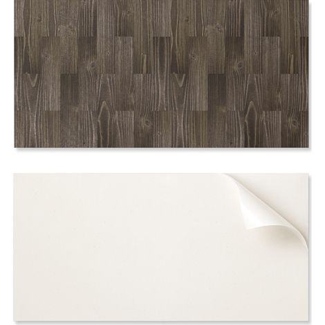Azulejos de vinilo para pared con gr谩ficos para pasillo, dise帽o de tablones de madera, 10x40x20 cm