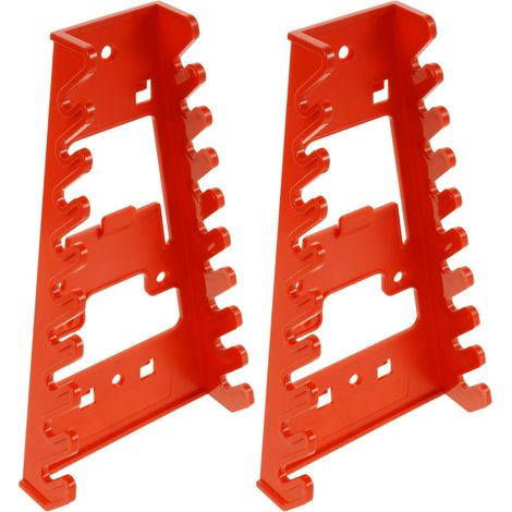 Porte-outils pour Panneau Perforé Mural Multi-couche 2 Pièces en Plastique Rangement et Présentation des Clés, Lot de 2, pour Garage et Étagères Murales (1/5)