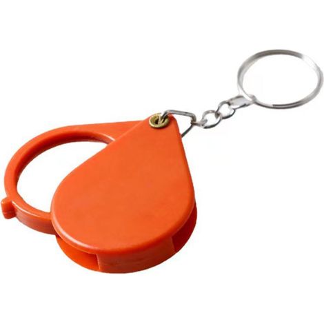 Loupe de poche 10x pliante avec porte-clés, pour lecture, travail rapproché, tampons et inspection de pièces de monnaie (1/5)