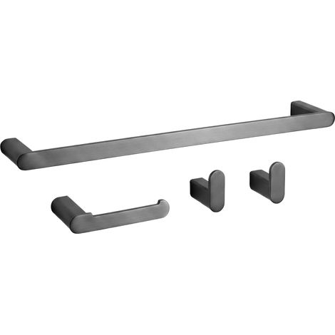 Set Badezimmerkleiderbügel Rea Mati Titanium