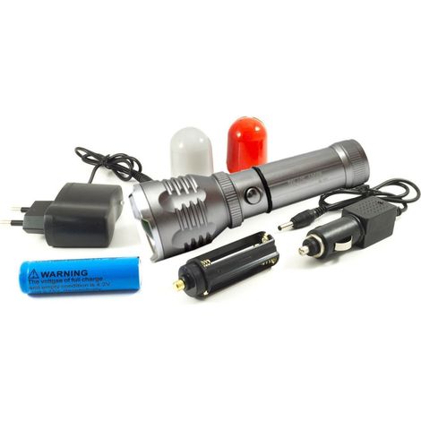 Lampe Flash Led Rechargeable 3w Zoom Strobe Light 2 Diffuseurs Bl-901