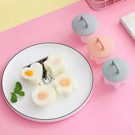 cuiseur à œufs vapeur, moule à œufs, aliments pour bébé, crème aux œufs, cuiseur à œufs ménager, tasse antiadhésive, friteuse à œufs pour le petit-déjeuner, rose (1/5)