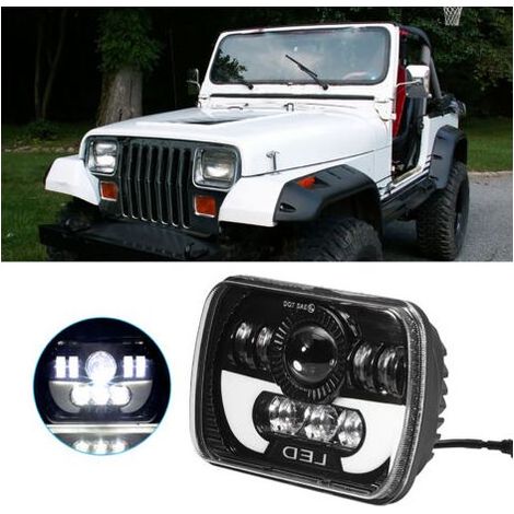 Universeller 5x7-Zoll-LED-Quadratscheinwerfer (90 W) mit Fern- und Abblendlicht, wasserdicht, Autoscheinwerfer (1/4)