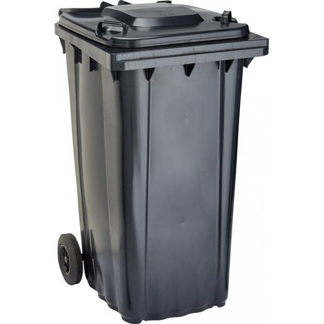 Cubo de baena WAVE 240-l plástico gris