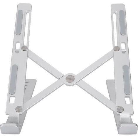 Support pour support d\'ordinateur portable réglable N3 pour ordinateur portable avec support antidérapant en silicone, argent-Ywey (1/5)