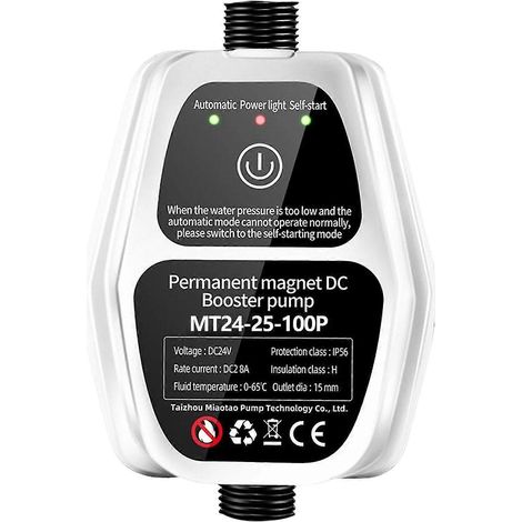 Pompe de surpression domestique 100 W pour chauffe-eau, compatible avec les éviers de cuisine et les douches (1/5)