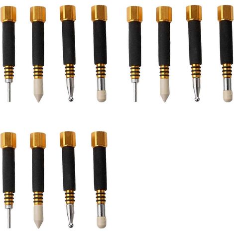 Rutschfestes, abnehmbares, stiftförmiges, spurenloses Werkzeug zur Reparatur von Karosseriedellen, 12-teiliges Set (1/5)