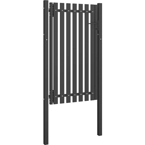 Maison Exclusive - Gartentor Stahl 1x2,25 m Anthrazit