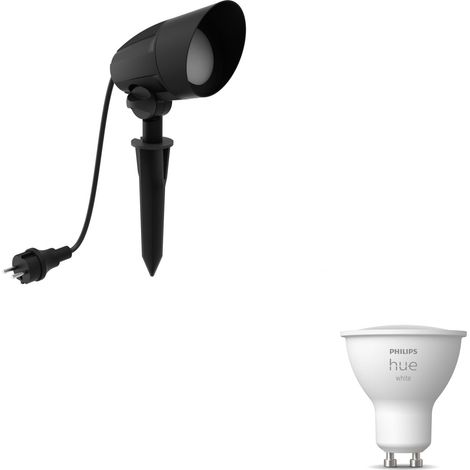 Philips Hue Cyrl Foco exterior GU10 (Negro) Luz blanca cálida - Hue White (1/5)