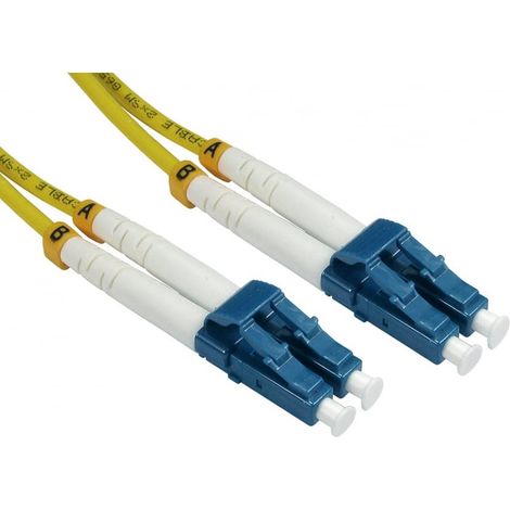 Câble fibre optique RS PRO 2m Avec connecteur / LC, Mono-mode, 2 fibres, LSZH ( Prix pour 1 )