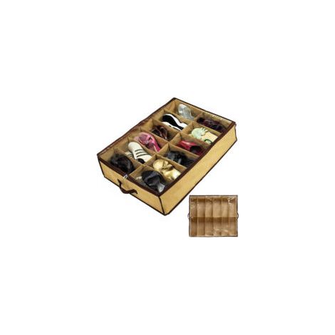 Schuhaufbewahrungsbox mit Deckel für 12 Paar Schuhe - Crezuo (1/4)