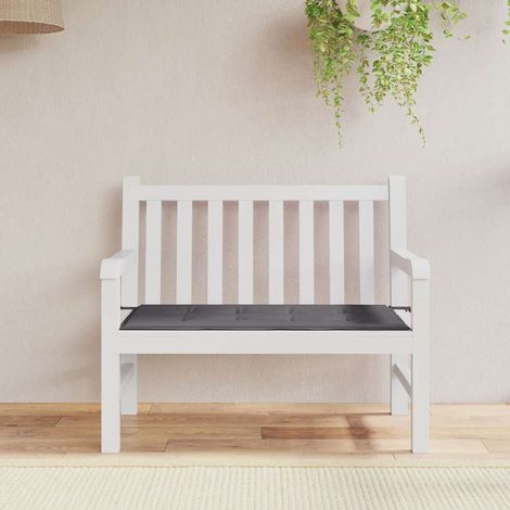 Cuscino per Panca Antracite 100x50x4 cm in Tessuto Oxford vidaXL
