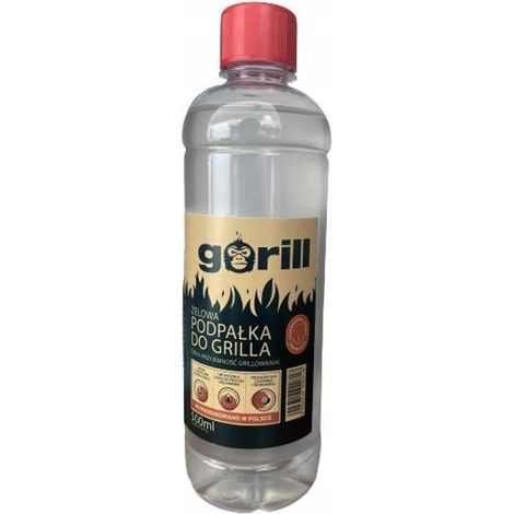 Accendifuoco in gel Gorill per barbecue e caminetto, 0,5 l