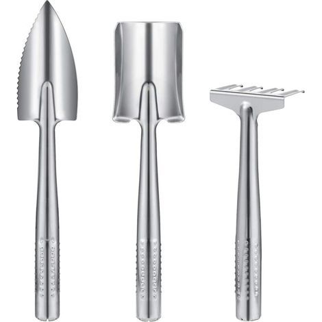 3-teiliges Garten-Set, Gartengeräte aus Edelstahl, Mini-Gartengeräte für Kinder und Erwachsene (1/5)