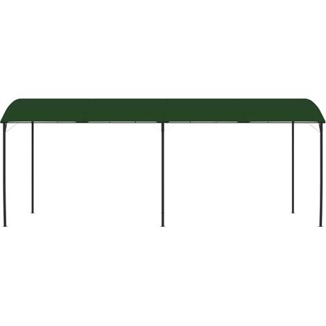 vidaXL Gazebo 6 x 3 x 2.55 m Green Fabric and Aluminium 180 gsm