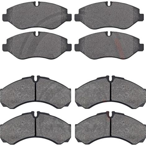 KIT PASTIGLIE FRENO ANTERIORI E POSTERIORI compatibile con AUDI Q3 (8UB,8UG) / PASTIGLIE FRENANTI AUTO OEM FDB4057,FDB4485 / SOSTITUZIONE DIRETTA / BASSA POLVERE / SILENZIOSO