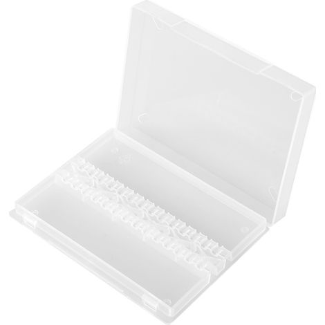 Étui transparent de rangement pour 14 fraises de polissage et meulage professionnelles pour ongles (1/5)