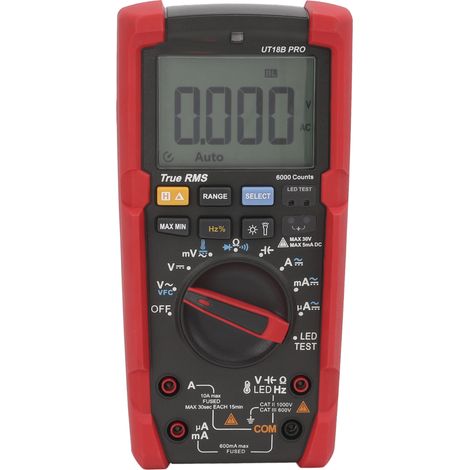 Multimètre numérique : instrument de test multimètre sûr, durable, de haute précision, à grand écran, résistant aux chocs et largement applicable. (1/5)